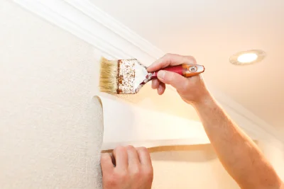 Pose de papier peint à Causses-et-Veyran — revêtements muraux et toiles de verre